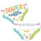 Big Dot of Happiness Colorful Baby Shower - Diaper Shaped Raffle Ticket Inserts - Gender Neutral Baby Shower Diaper Raffle Game - Set of 24